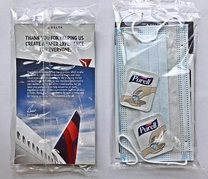 Delta Airlines Hygiene Kit